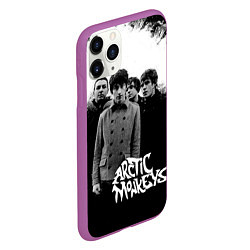 Чехол iPhone 11 Pro матовый Группа Arctic monkeys, цвет: 3D-фиолетовый — фото 2