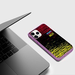 Чехол iPhone 11 Pro матовый Хагги Вагги - Поппи Плейтайм, цвет: 3D-фиолетовый — фото 2