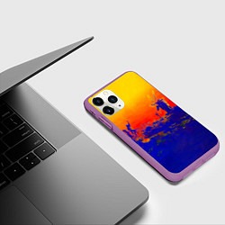 Чехол iPhone 11 Pro матовый Music from the Film More - Pink Floyd, цвет: 3D-фиолетовый — фото 2