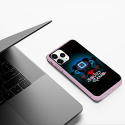 Чехол iPhone 11 Pro матовый PANDA ИГРА В КАЛЬМАРА, цвет: 3D-розовый — фото 2