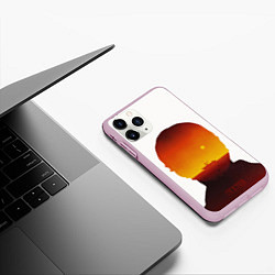 Чехол iPhone 11 Pro матовый Декстер Dexter море, цвет: 3D-розовый — фото 2