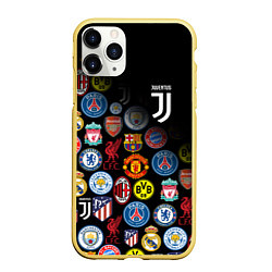 Чехол iPhone 11 Pro матовый JUVENTUS LOGOBOMBING SPORT