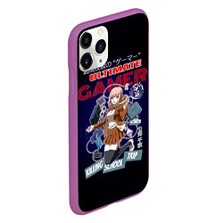 Чехол iPhone 11 Pro матовый Ultimate Gamer - Danganronpa, цвет: 3D-фиолетовый — фото 2