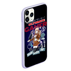 Чехол iPhone 11 Pro матовый Ultimate Gamer - Danganronpa, цвет: 3D-светло-сиреневый — фото 2