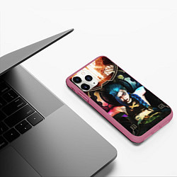 Чехол iPhone 11 Pro матовый ARCANE JINX ОБЛОЖКА LEAGUE OF LEGENDS, цвет: 3D-малиновый — фото 2