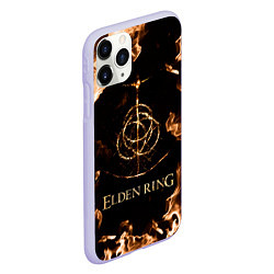 Чехол iPhone 11 Pro матовый Elden Ring Logo, цвет: 3D-светло-сиреневый — фото 2