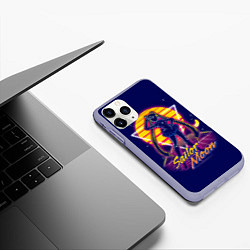 Чехол iPhone 11 Pro матовый Сейлор Мун космос, цвет: 3D-светло-сиреневый — фото 2