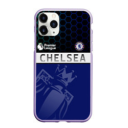 Чехол iPhone 11 Pro матовый FC Chelsea London ФК Челси Лонон