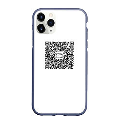 Чехол iPhone 11 Pro матовый Я QR-кот, гуляю где вздумается!