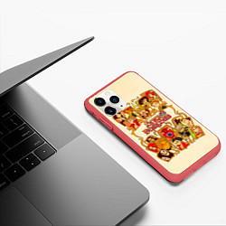 Чехол iPhone 11 Pro матовый The Seven Deadly Sins 7 смертных грехов, цвет: 3D-красный — фото 2