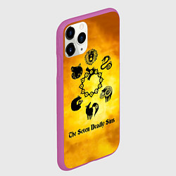 Чехол iPhone 11 Pro матовый Все 7 смертных грехов, цвет: 3D-фиолетовый — фото 2