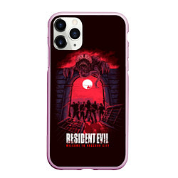 Чехол iPhone 11 Pro матовый City under licker, цвет: 3D-розовый