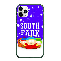 Чехол iPhone 11 Pro матовый SOUTH PARK ЮЖНЫЙ ПАРК, цвет: 3D-темно-зеленый