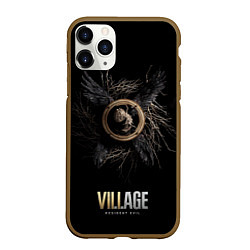 Чехол iPhone 11 Pro матовый RE Village Wings, цвет: 3D-коричневый