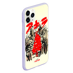 Чехол iPhone 11 Pro матовый Akira Акира, цвет: 3D-светло-сиреневый — фото 2