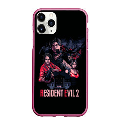 Чехол iPhone 11 Pro матовый RE 2 Remaster, цвет: 3D-малиновый