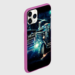 Чехол iPhone 11 Pro матовый Американский Грузовик Дальнобой 2022, цвет: 3D-фиолетовый — фото 2