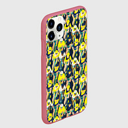Чехол iPhone 11 Pro матовый Велоспорт гонка, цвет: 3D-малиновый — фото 2