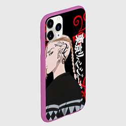 Чехол iPhone 11 Pro матовый ДРАКЕН ИЗ ТОСВЫ ТОКИЙСКИЕ, цвет: 3D-фиолетовый — фото 2