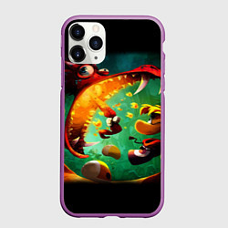 Чехол iPhone 11 Pro матовый Rayman Legend, цвет: 3D-фиолетовый