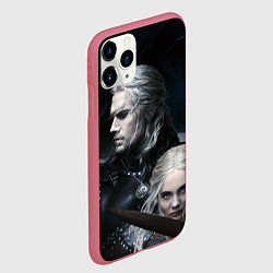 Чехол iPhone 11 Pro матовый THE WITCHER 2 SEASON, цвет: 3D-малиновый — фото 2
