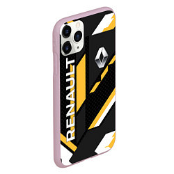Чехол iPhone 11 Pro матовый RENAULT GEOMETRY SPORT, цвет: 3D-розовый — фото 2