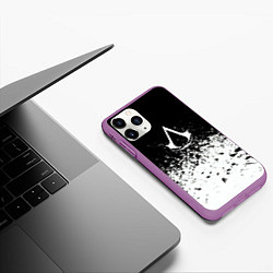 Чехол iPhone 11 Pro матовый Assassins creed ассасины, цвет: 3D-фиолетовый — фото 2