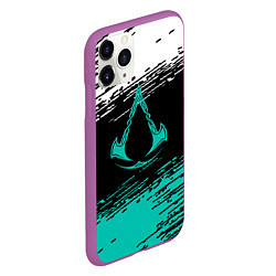 Чехол iPhone 11 Pro матовый Assassins creed Valhalla убийца, цвет: 3D-фиолетовый — фото 2