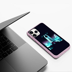 Чехол iPhone 11 Pro матовый Destiny eyes, цвет: 3D-розовый — фото 2