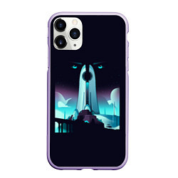 Чехол iPhone 11 Pro матовый Destiny eyes, цвет: 3D-светло-сиреневый