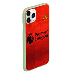 Чехол iPhone 11 Pro матовый MU Manchester United MU, цвет: 3D-салатовый — фото 2