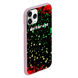 Чехол iPhone 11 Pro матовый Deltarune пламя, цвет: 3D-розовый — фото 2