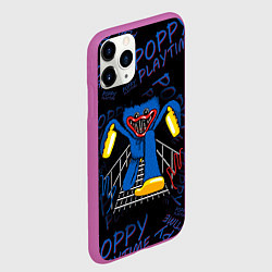 Чехол iPhone 11 Pro матовый Poppy Playtime Скоро напугает, цвет: 3D-фиолетовый — фото 2