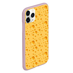 Чехол iPhone 11 Pro матовый Сыр Cheese, цвет: 3D-розовый — фото 2