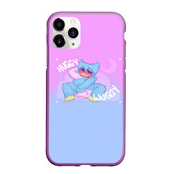 Чехол iPhone 11 Pro матовый POPPY PLAYTIME - ХАГГИ ВАГГИ С ПОДУШКОЙ, цвет: 3D-фиолетовый