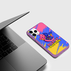 Чехол iPhone 11 Pro матовый Huggy Wuggy and Kissy Missy Poppy Playtime, цвет: 3D-фиолетовый — фото 2