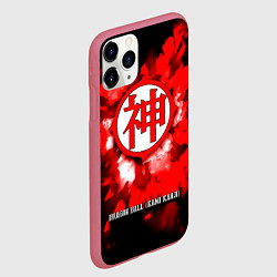 Чехол iPhone 11 Pro матовый Dragon Ball - Kami Kanji, цвет: 3D-малиновый — фото 2