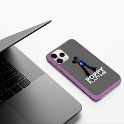 Чехол iPhone 11 Pro матовый HUGGY WUGGY POPPY PLAYTIME, цвет: 3D-фиолетовый — фото 2