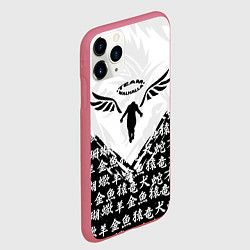 Чехол iPhone 11 Pro матовый WALHALLA TEAM ИЕРОГЛИФЫ TOKYO REVENGERS, цвет: 3D-малиновый — фото 2