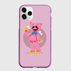 Чехол iPhone 11 Pro матовый KISSY MISSY POPPY PLAYTIME ПОППИ ПЛЕЙТАЙМ КИССИ МИ, цвет: 3D-фиолетовый