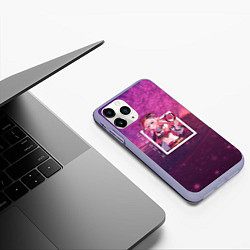 Чехол iPhone 11 Pro матовый Янь Фэй Yanfei, Genshin Impact Геншин импакт, цвет: 3D-светло-сиреневый — фото 2