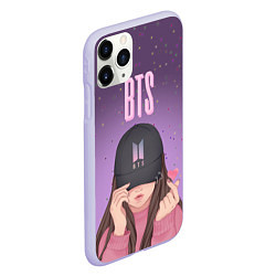 Чехол iPhone 11 Pro матовый BTS Bulletproof Boy Scout, цвет: 3D-светло-сиреневый — фото 2