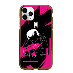 Чехол iPhone 11 Pro матовый JUNGKOOK PINK EDITION ДЖОНГУК, цвет: 3D-коричневый