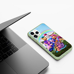 Чехол iPhone 11 Pro матовый My Little Pony: A New Generation, цвет: 3D-салатовый — фото 2