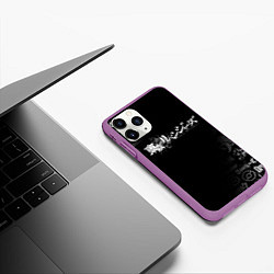 Чехол iPhone 11 Pro матовый ТОКИЙСКИЕ МСТИТЕЛИ ЛОГО TOKYO REVENGERS, цвет: 3D-фиолетовый — фото 2