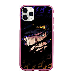 Чехол iPhone 11 Pro матовый JOJOS BIZARRE ADVENTURE ЛИЦО ГЕРОЯ