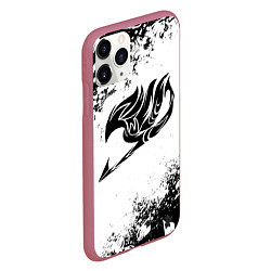 Чехол iPhone 11 Pro матовый ХВОСТ ФЕИ ЧЁРНЫЙ СИМВОЛ FAIRY TAIL BLACK, цвет: 3D-малиновый — фото 2