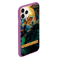 Чехол iPhone 11 Pro матовый Warhammer арт, цвет: 3D-фиолетовый — фото 2