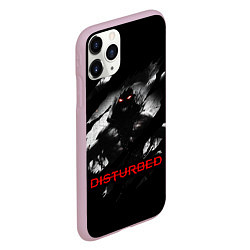 Чехол iPhone 11 Pro матовый DISTURBED THE GUY ЛИЦО ДЕМОНА, цвет: 3D-розовый — фото 2