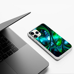 Чехол iPhone 11 Pro матовый Изумрудное настроение, цвет: 3D-белый — фото 2